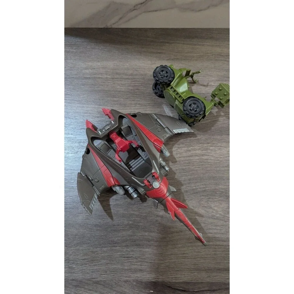 Vintage‎ Hasbro G.I. Joe 1990 Cobra Piranha Boat and 2002 Sand Razor Vehicle Lot